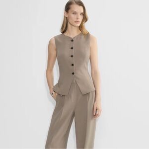 Aritzia Wilfred Regal Vest in Turner Taupe Size 6